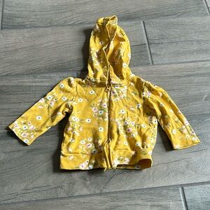 Yellow zip up jacket